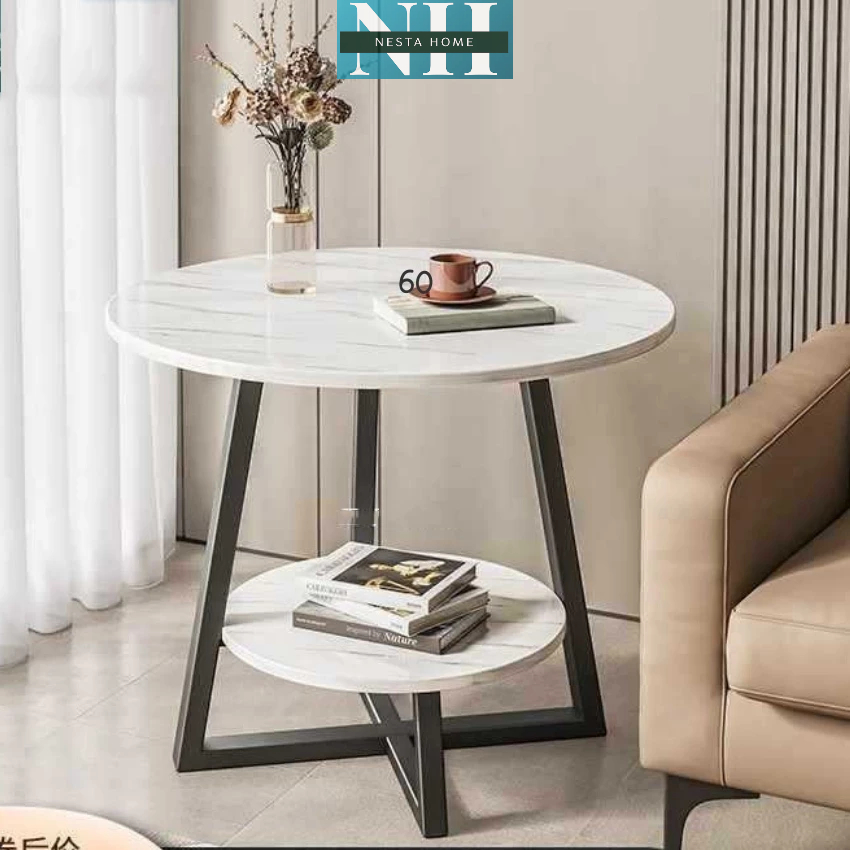 Bàn trà cafe 2 tầng Luxury , Decor mọi không gian thương hiệu NESTA HOME - NH111