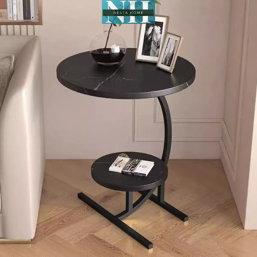 Bàn cafe nodric 2 tầng decor phòng khách , ban công , quán cafe NESTA HOME - NH268