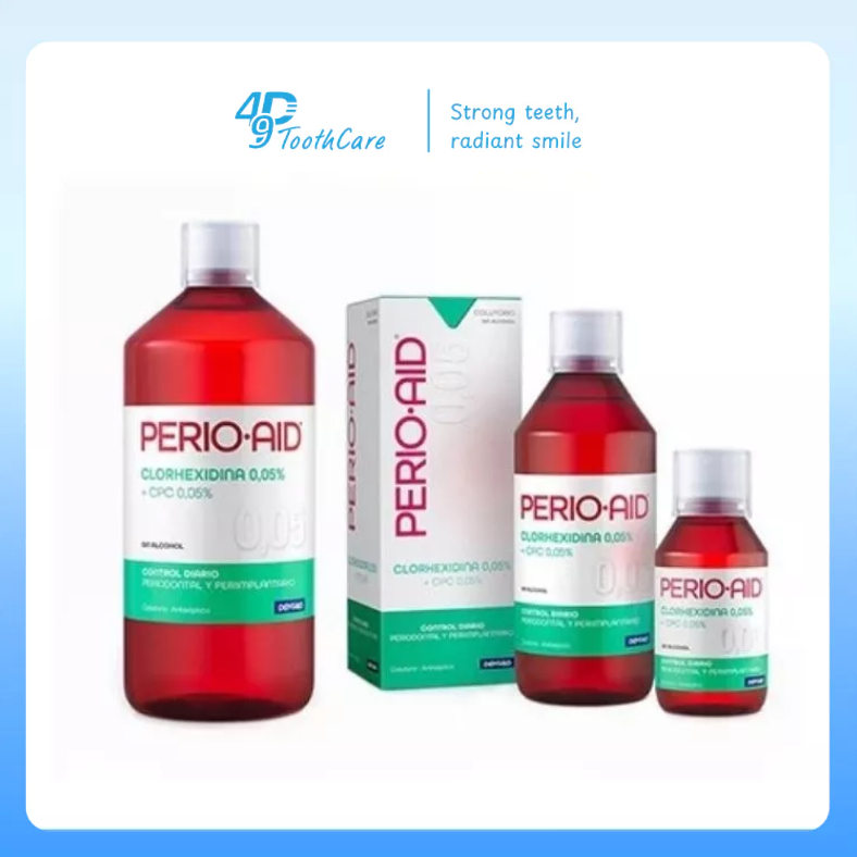 Nước xúc miệng có Chlohexidine 0.05 % Perio-Aid activecontrol chai 150ml