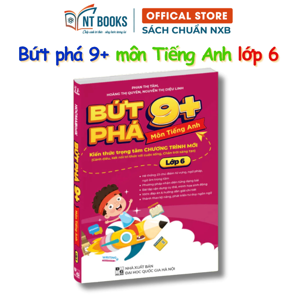 Sách - Bứt phá 9+ lớp 6 - môn Tiếng Anh (theo chương trình Giáo dục Phổ thông mới) - HM