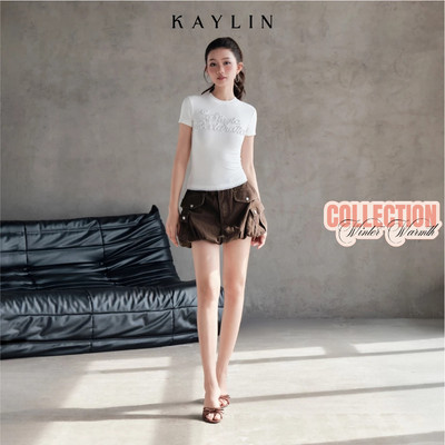 Chân váy Jean KAYLIN form ngắn túi hộp chất vải Denim dầy dặn phong cách Cargo BST Tháng 11.2025 - CV80T11