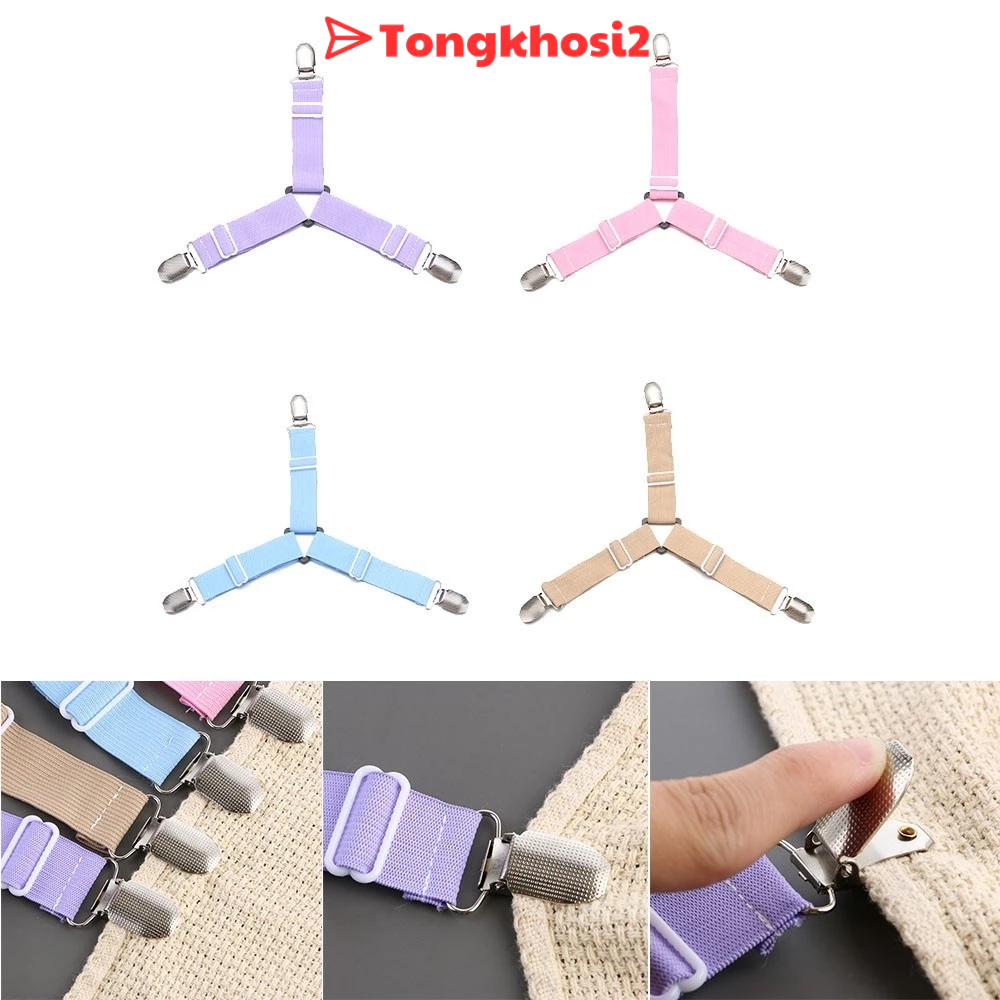 PVN66563 Bộ 4 Kẹp giữ cố định Ga Giường Drap Chống Xê Dịch tongkhosi2