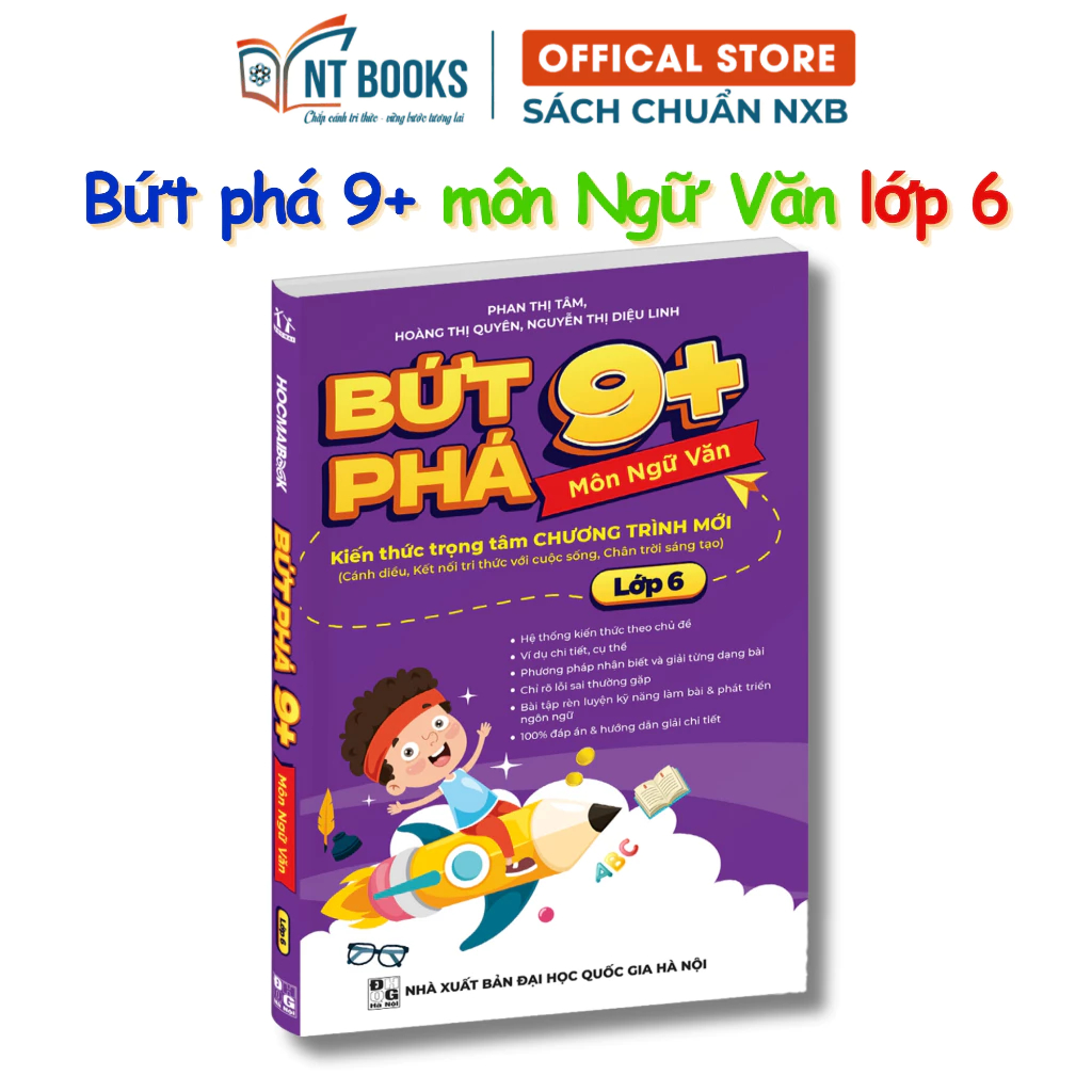 Sách - Bứt phá 9+ lớp 6 môn Ngữ Văn (theo chương trình Giáo dục Phổ thông mới) - HM