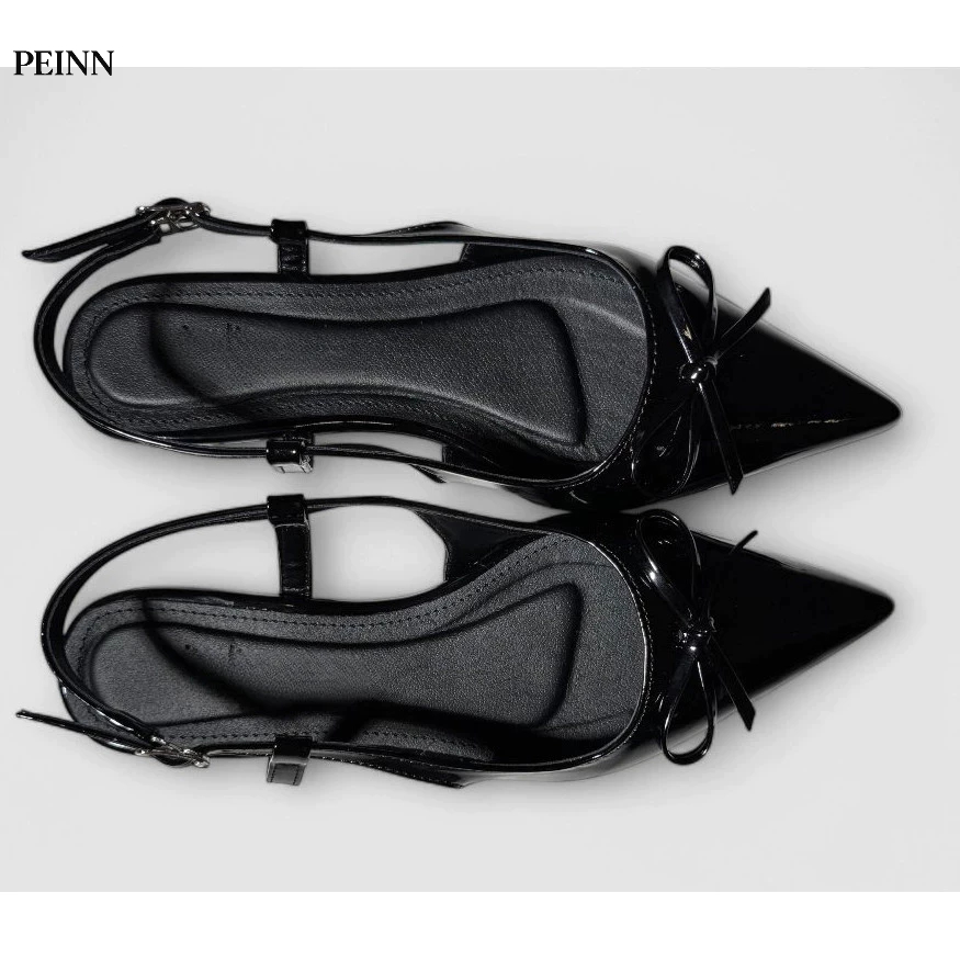 [Peinn] Giày sục bệt nữ thời trang Bibi gắn nơ xinh xắn sd-0355