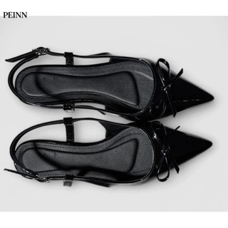 [Peinn] Giày sục bệt nữ thời trang Bibi gắn nơ xinh xắn sd-0355