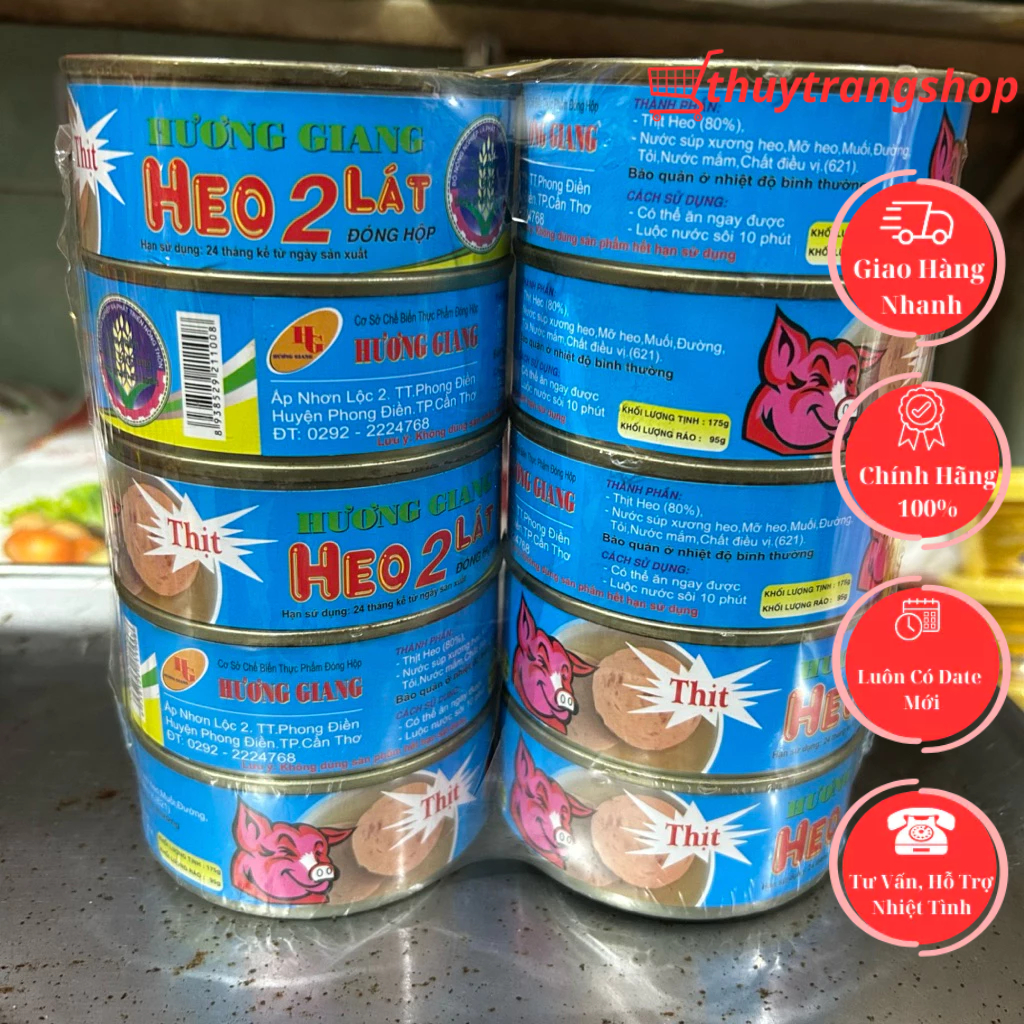 Heo 2 Lát Hương Giang Hộp 175g