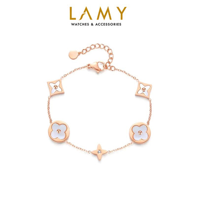 Vòng tay nữ LAMY Four Leaf Flower Bracelet Rose Gold 2020