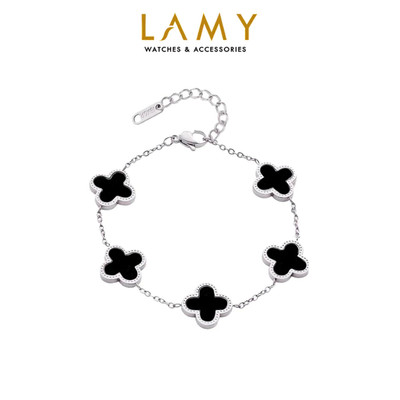 Vòng tay nữ LAMY Five Four Leaf Clovers Bracelet Silver 2026