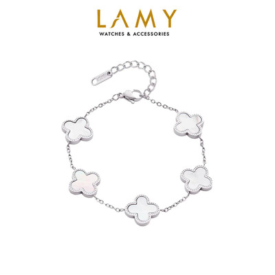 Vòng tay nữ LAMY Five Four Leaf Clovers Bracelet Silver 2026