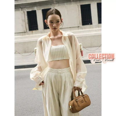 Áo sơ mi KAYLIN form basic oversize chất vải voan mỏng nhẹ phong cách cá tính BST Tháng 11.2025 - A91T11