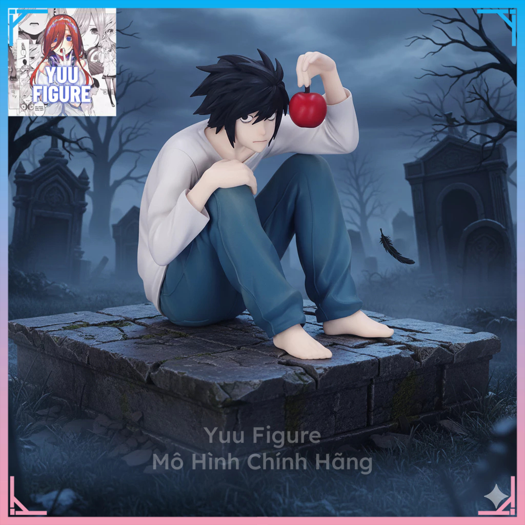 (06/26) Mô Hình L - Noodle Stopper Figure, Death Note - Chính Hãng FuRyu