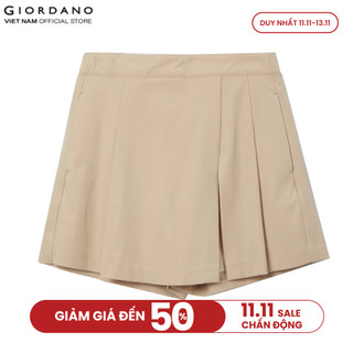 GIORDANO Quần Váy Nữ Women's New Preppy Easy Care Pleated Skorts 5405227