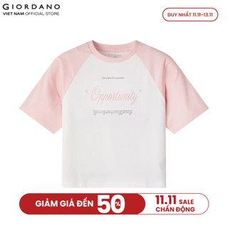 GIORDANO Áo Thun Ngắn Tay Trẻ Em City Wander Tee 3025612