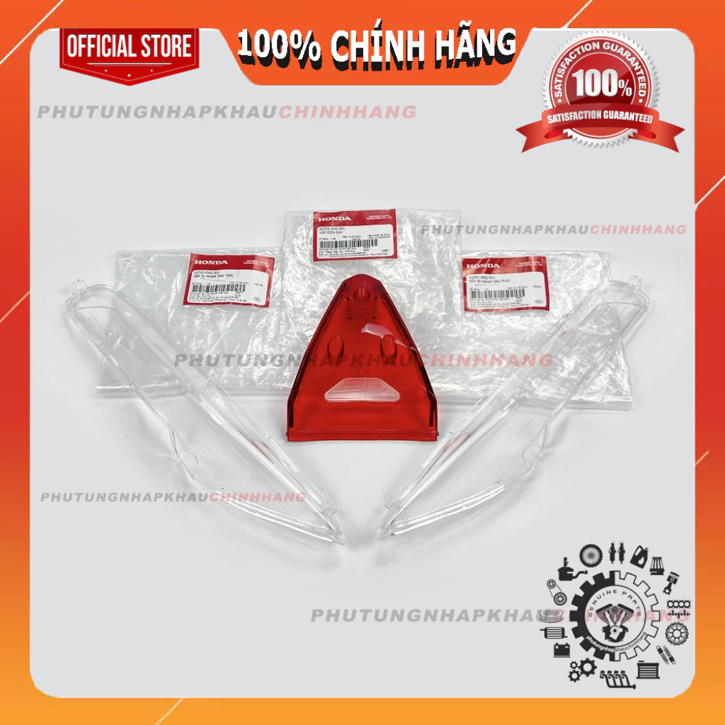 Bộ mica đèn sau Air Blade 110 2008 2009 2010 chính hãng, Nắp đèn hậu Xi nhan sau Trái Phải AB 110 Fi