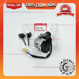 Bộ ổ khóa Air Blade 110 2008 2009 2010, PCX 125 2010 chính hãng, Bộ khóa điện xe AB 110 Fi Xăng Cơ Chế cơ - 35010KWN710
