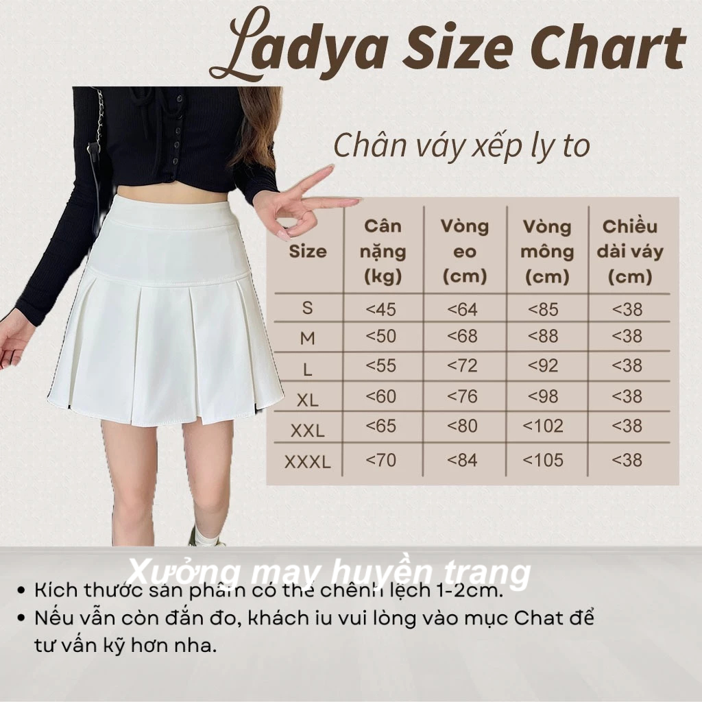Chân váy xếp ly to, Chân váy tennis midi dáng ngắn xòe phong cách Hàn Quốc M0108 | BigBuy360 - bigbuy360.vn