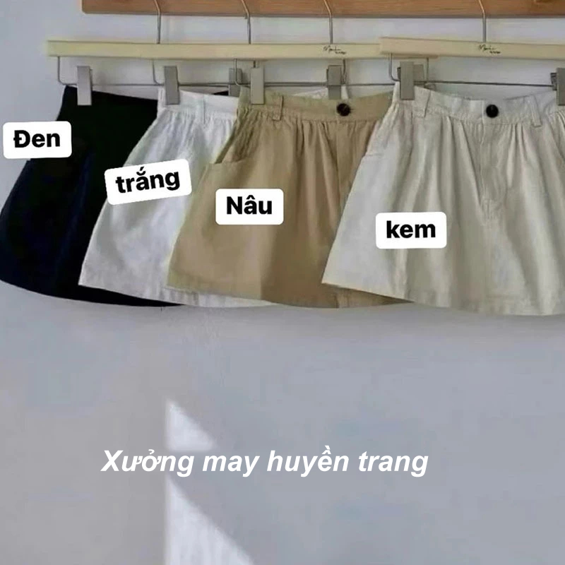 Chân Váy Kaki Gió Dáng A Ngắn Cạp Cao Có Quần Trong Thoáng Mát Năng Động M889 | BigBuy360 - bigbuy360.vn