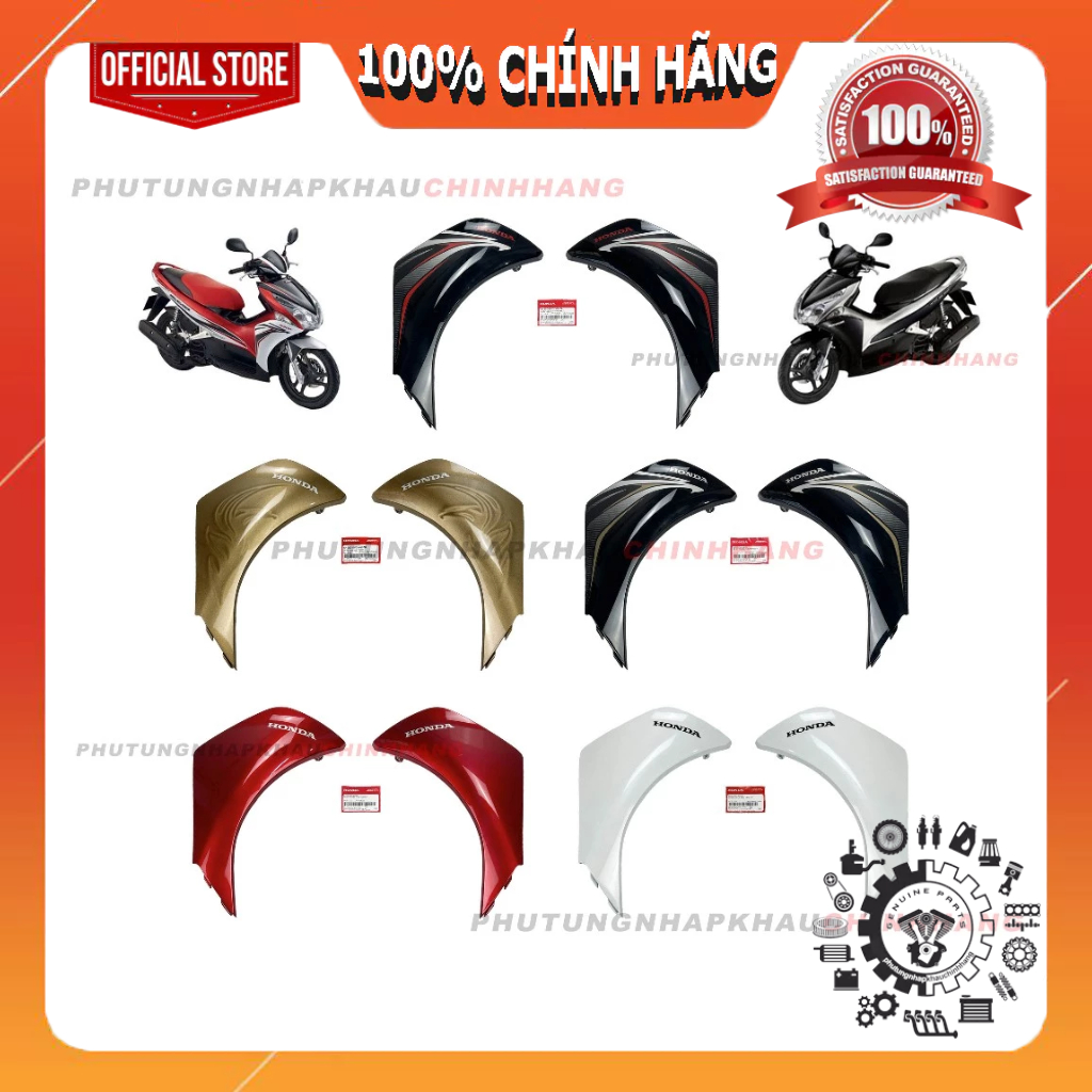 Cánh yếm Air Blade 2011 2012, AB 110 Đầu Bò chính hãng, Cánh gà Ốp trước Trái Phải Air Blade 110 Béo