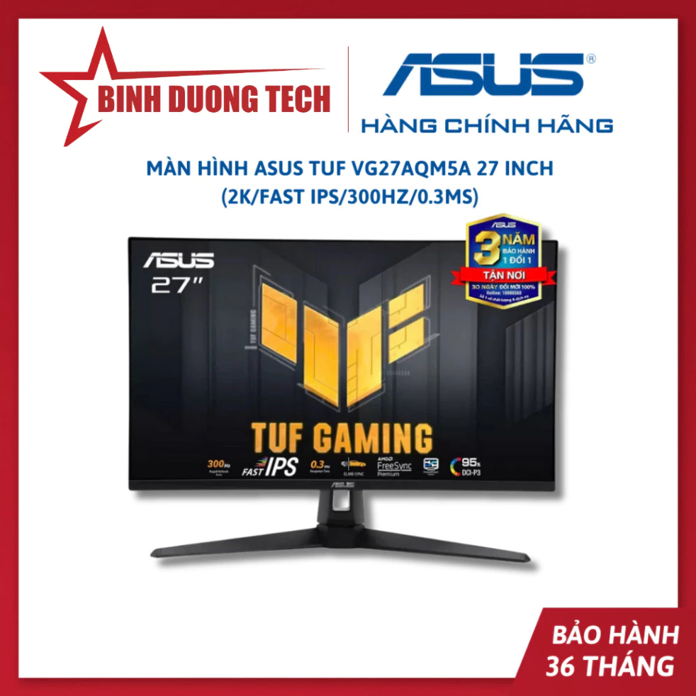 Màn hình ASUS TUF VG27AQM5A 27 Inch (2K/Fast IPS/300Hz/0.3ms) - Hàng chính hãng