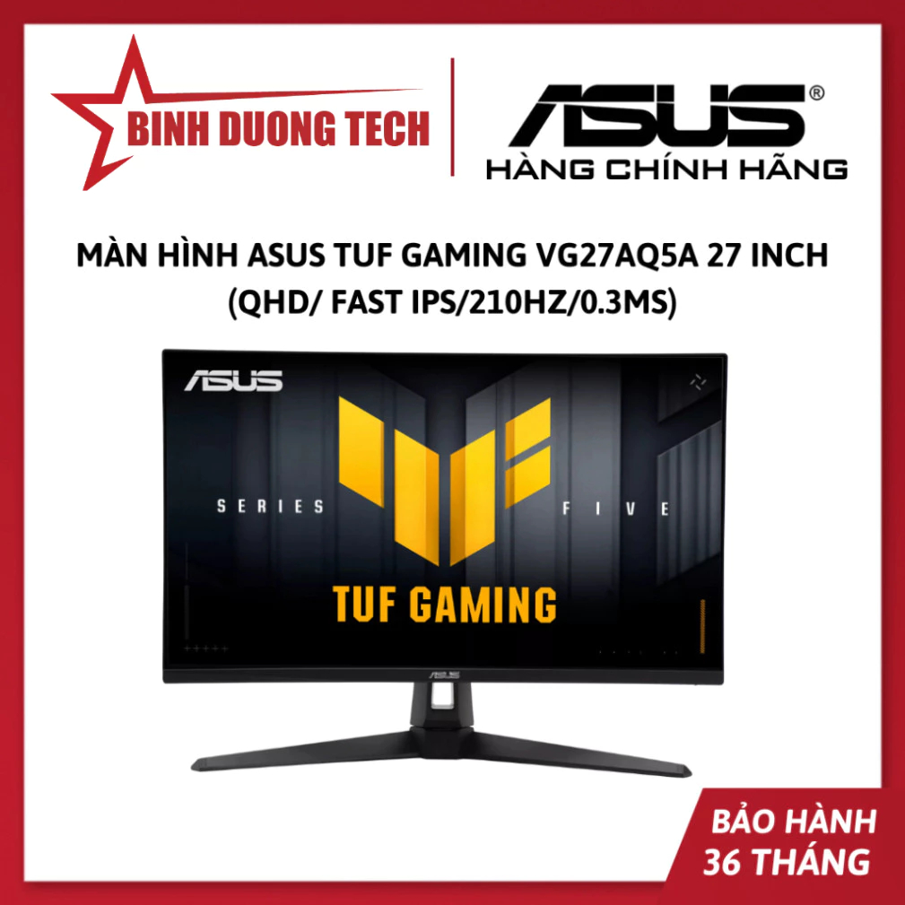 Màn hình ASUS TUF Gaming VG27AQ5A 27 inch, QHD/ Fast IPS/210Hz/0.3ms - Hàng chính hãng