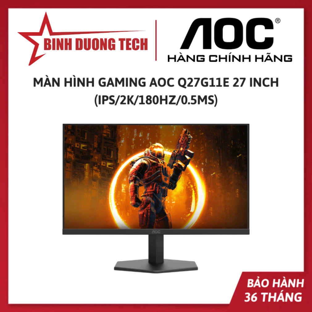 Màn hình Gaming AOC Q27G11E 27 inch (IPS/2K/180Hz/0.5ms) - Hàng chính hãng