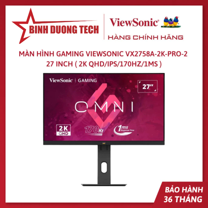 Màn Hình Gaming ViewSonic VX2758A-2K-PRO-2 27 / VX2758A-2K-PRO-4 inch ( 2K QHD/IPS/180Hz/1ms ) - Hàn