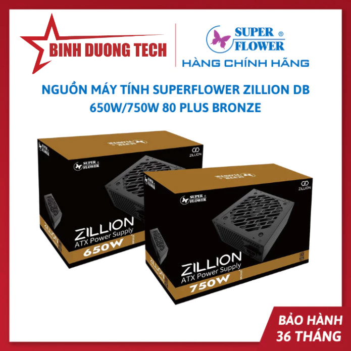 Nguồn Máy Tính SuperFlower ZILLION DB 650W / 750W 80 Plus Bronze ATX 2.3 - Hàng Chính Hãng