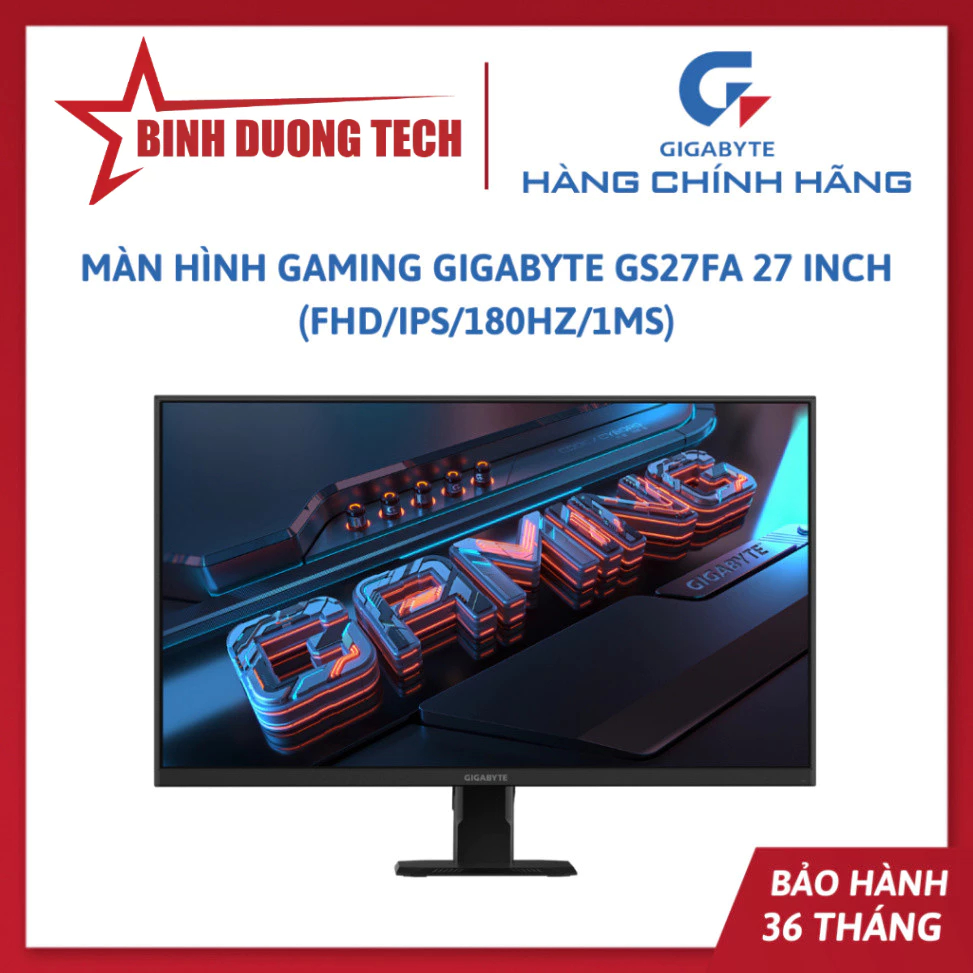 Màn hình Gaming Gigabyte GS27FA 27 Inch (FHD/IPS/180Hz/1ms) - Hàng chính hãng
