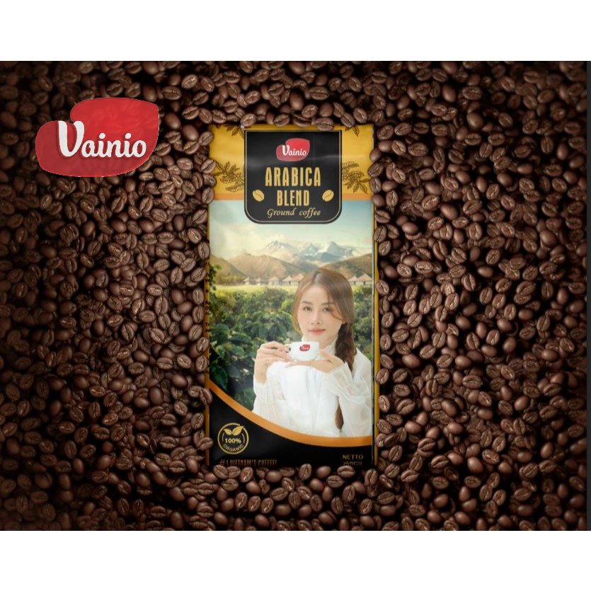 Cà phê bột “ARABICA BLEND”, "VAINIO" COFFEE, 250 g Robusta-80% Arabica 20%