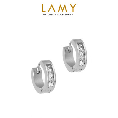 Khuyên tai LAMY Diamond Buckle Earrings 3014