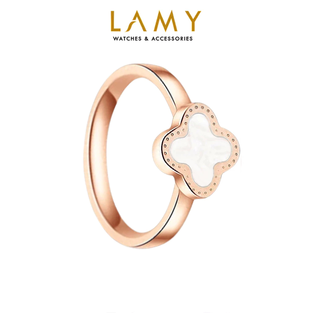 Nhẫn nữ LAMY Lucky Four Leaf Ring Rose Gold 8085