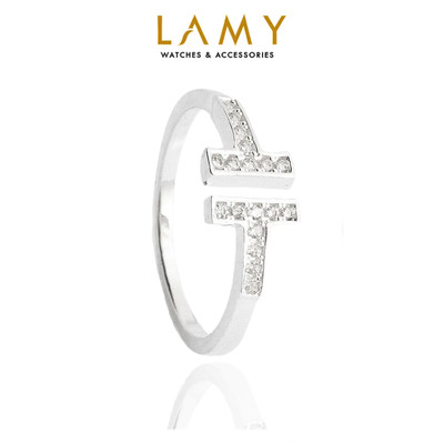 Nhẫn bạc nữ S925 Lamy H-Shaped Ring Silver 8095 - Nhẫn bạc ta, cao cấp