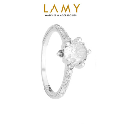Nhẫn bạc nữ LAMY Large Apricot Blossom Ring Silver 8184 - Nhẫn bạc ta cao cấp