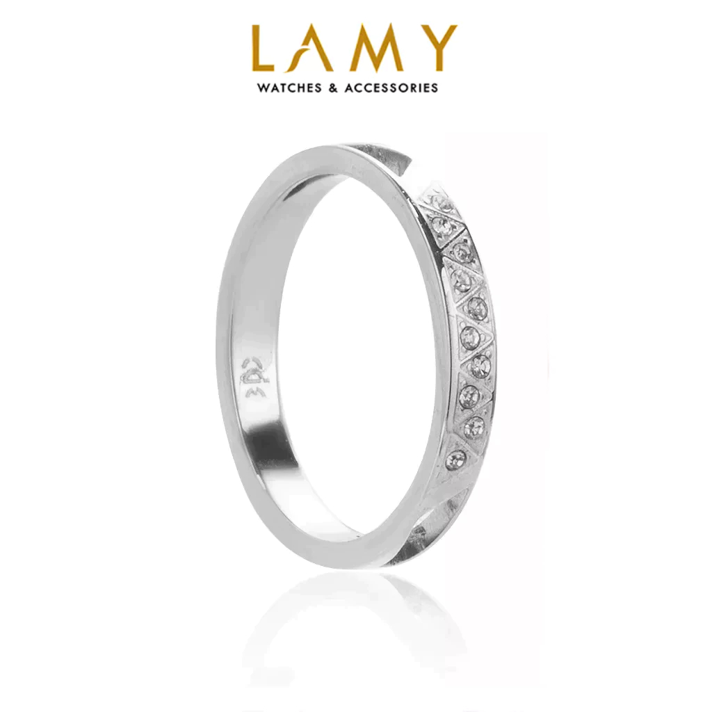 Nhẫn LAMY Eternity Anniversary Crystal Silver Ring 8006