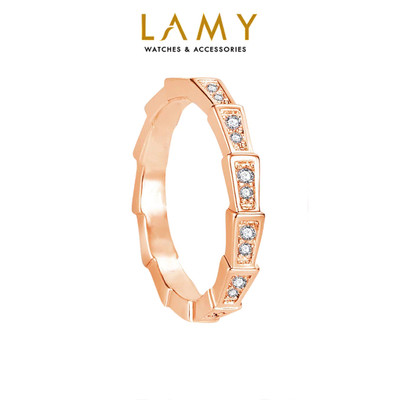 Nhẫn nữ LAMY Serpent Adorned With Stones Ring Rose Gold 8081