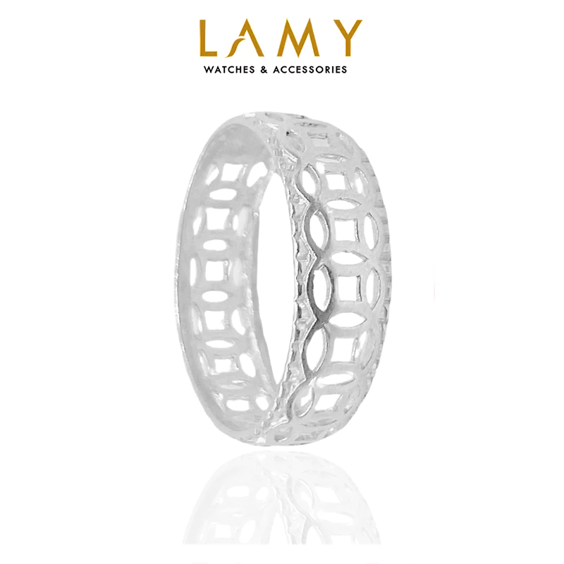 [DEAL TẾT] Nhẫn bạc nam nữ LAMY Kim tiền Couple Ring Silver 8236 - Nhẫn bạc ta cao cấp