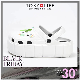  Dép sục dép crocs TOKYOLIFE đế cao êm chân chống trơn trượt 