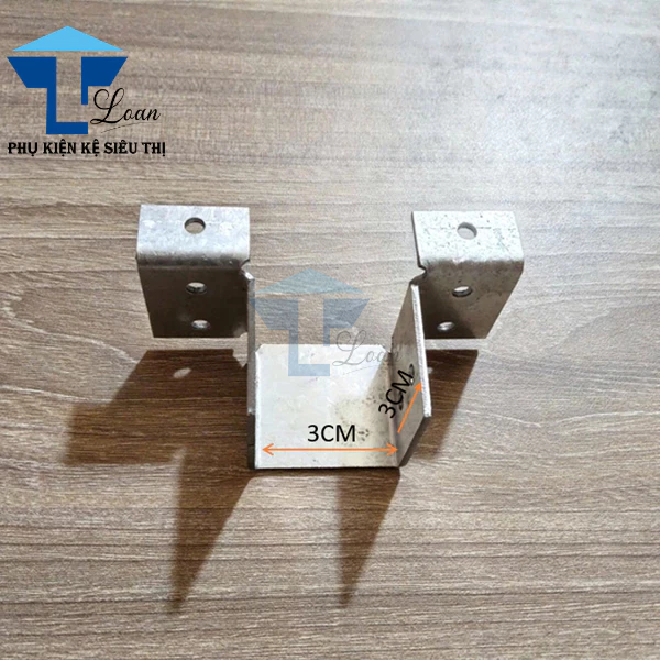 Bát U Sắt Có Vai 30x30 Cố Định Hộp Sắt Vuông Làm Khung Giường, Kệ Sắt, Gác Lửng, Công Trình