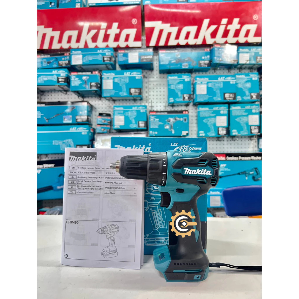 [Công nghệ Nhật Bản-BL-BH 12 THÁNG]  Thân máy khoan búa vặn vít BL dùng pin 18V Makita DHP490Z [Hàng
