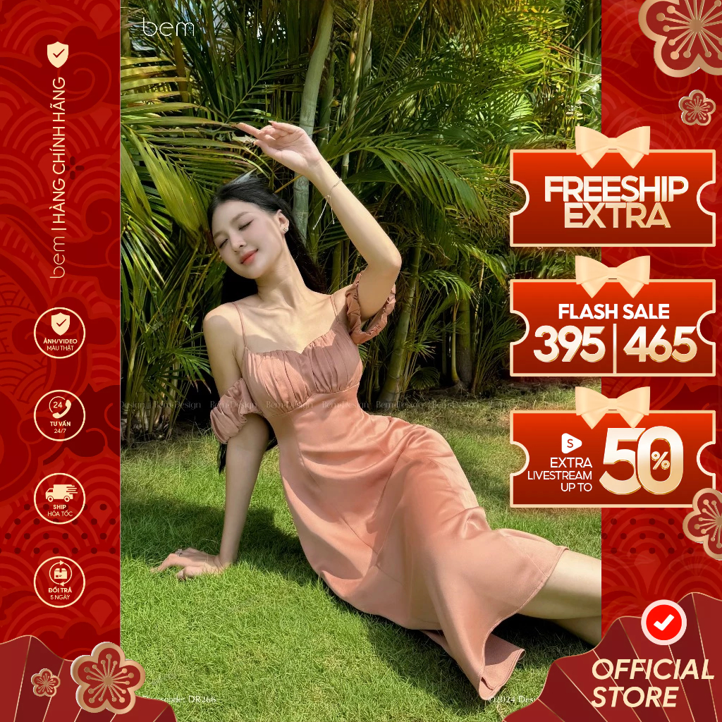 ĐẦM TIỆC Trơn Trễ Vai Sang Trọng BEM DESIGN (DR266) 𝑃𝑎𝑟𝑇𝐸𝐴 𝐶𝑜𝑙𝑙𝑒𝑐𝑡𝑖𝑜𝑛