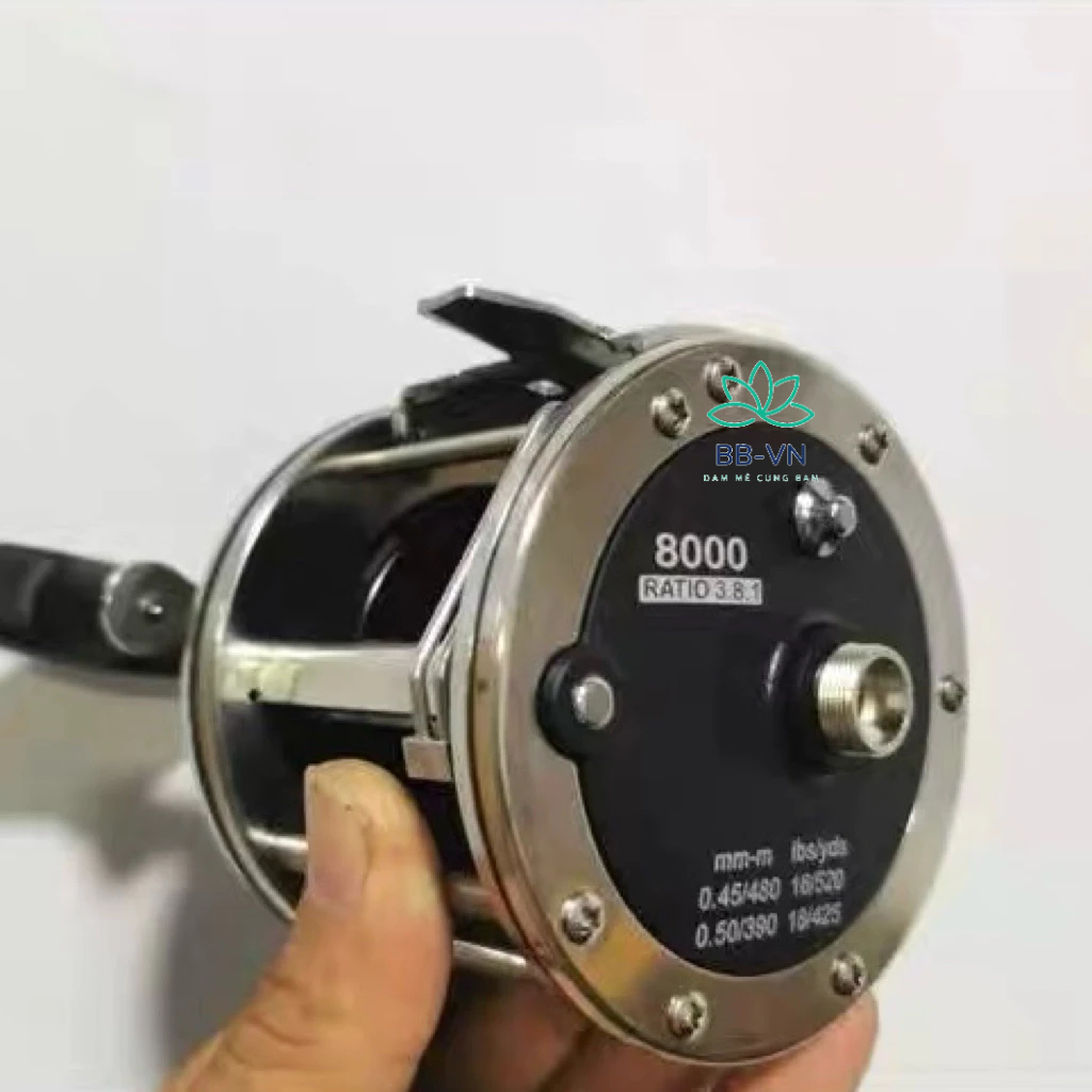 Máy Câu Daiwa 8000, Hoàn Toàn Bằng Kim Loại Dùng Để Câu Camera, Câu Biển, Câu Cá Lớn