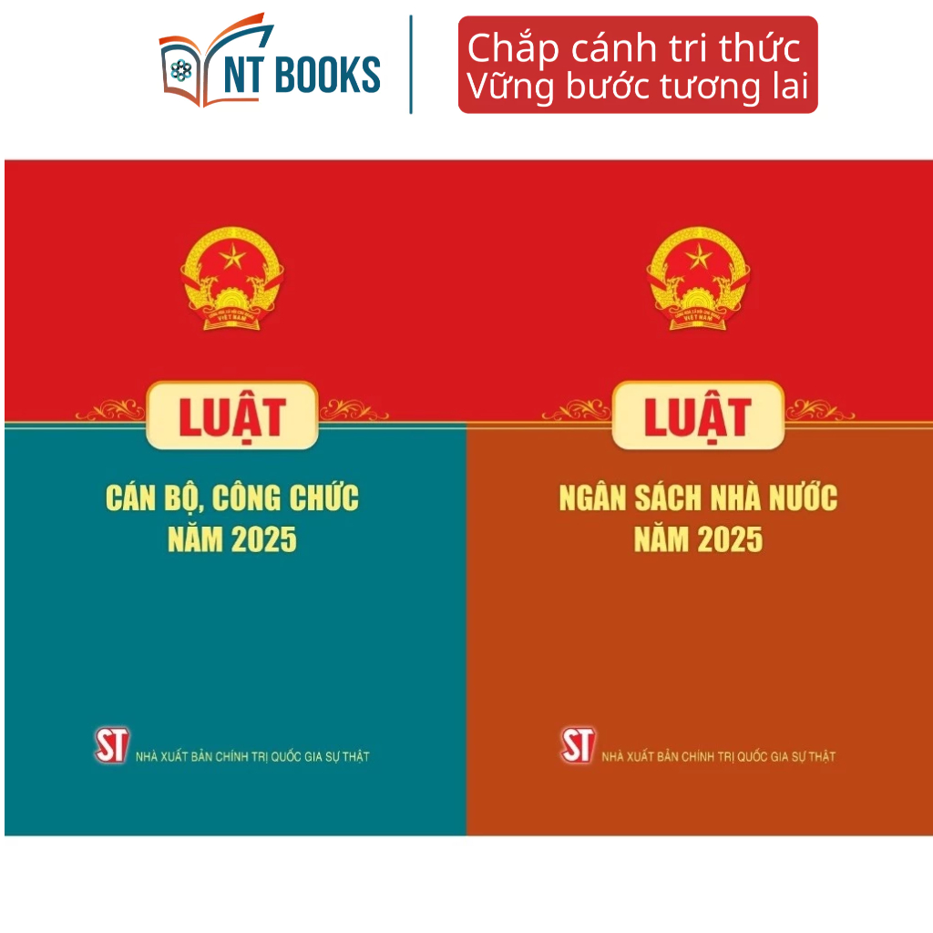 Sách - Bộ 2 cuốn Luật Cán Bộ Công Chức Năm 2025, Luật Ngân Sách Nhà Nước Năm 2025 - NXB Chính Trị Qu