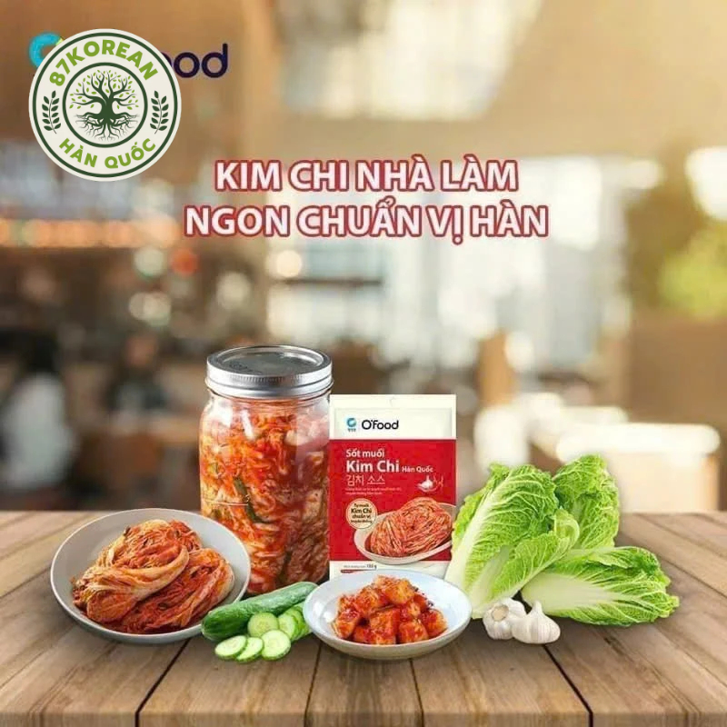 Combo 2 gói sốt kim chi chuẩn vị Hàn Quốc OFood 180g/gói