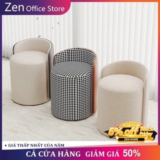  ZEN Ghế Đệm Có Tựa Lưng Đẩu Tròn Có Thể Xoay Chiều Thích Hơp Cho Học Làm Việc trang điểm phòng ngủ 