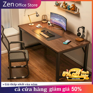  ZEN Bàn Làm Việc tại nhà 140CM Bàn máy tính thiết kế hiện đại làm việc chân sắt trắng đen chữ U 