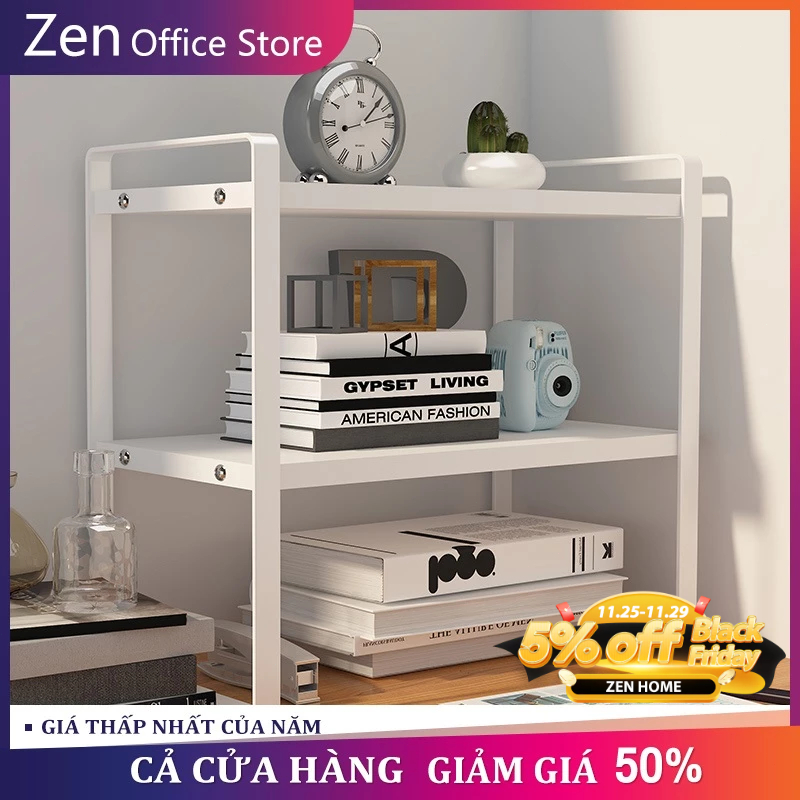 ZEN Kệ Sách để bàn Thanh lịch Dễ phối Giá đỡ để trên bàn làm màn hình kệ lưu trữ