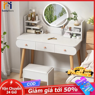 Bàn trang điểm Bộ bàn trang điểm đa năng có gương soi Lắp Ráp Dễ Dàng/Đóng Gói 3 Lớp​/Giao Nhanh 12H
