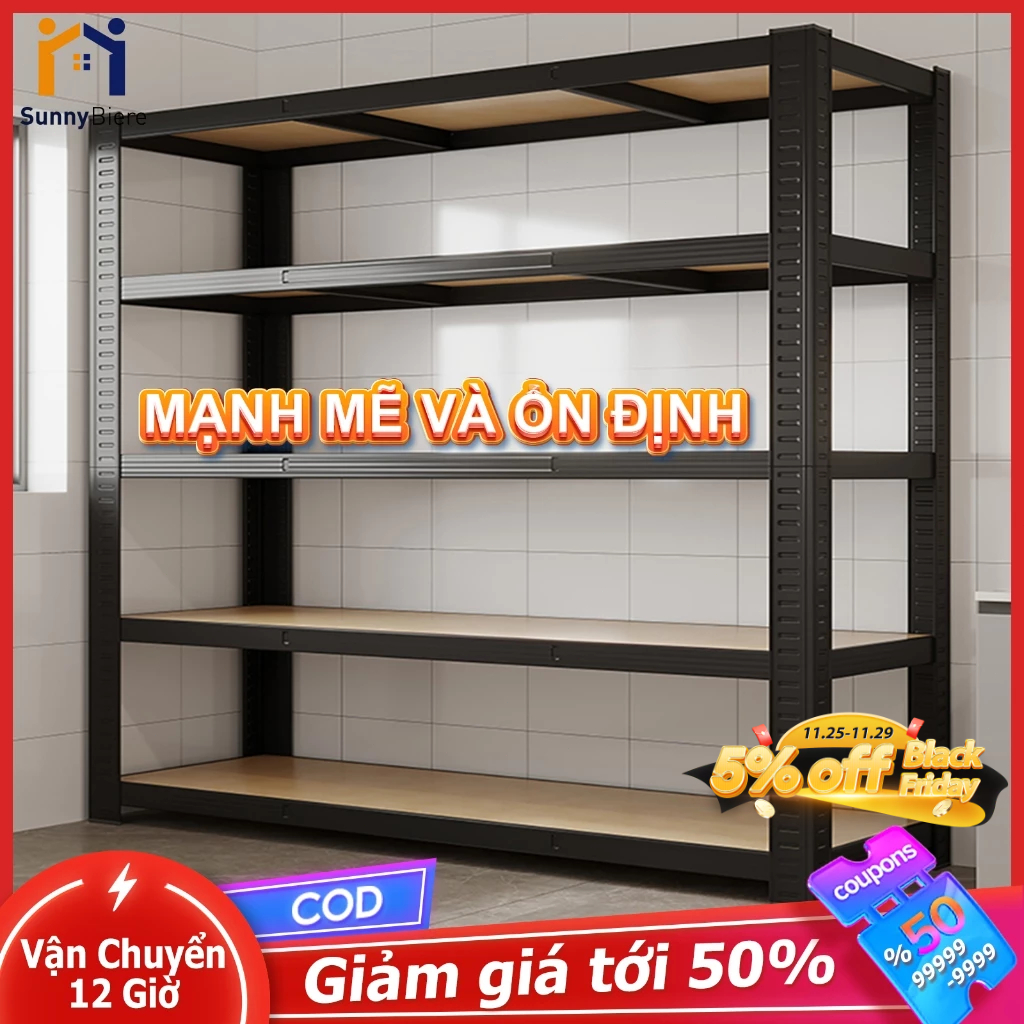 SUNNY Kệ Sắt + MDF V Lỗ 3/4/5/6 Tầng Kệ Đa Năng Cao Cấp Giao Hàng Nhanh Từ Nhiều Kích Thước Lựa Chọn | BigBuy360 - bigbuy360.vn