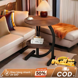  DODO Bàn góc chữ G hai tầng đa năng đặt cạnh sofa phòng khách hiện đại nhỏ gọn tiện lợi 