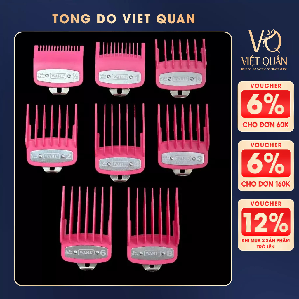 [Hàng mới về] Cữ thay thế nhiều kích thước tùy chọn tiện lợi dành cho tông đơ cắt tóc